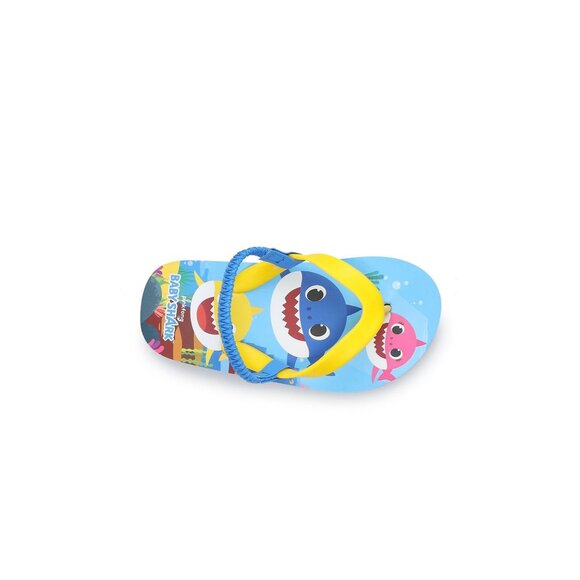 Toddler Boy Baby Shark Beach Pool Resort Flip Flops Size Large 9/10 - Picture 1 of 5